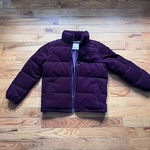 Levi’s corduroy puffer jacket M